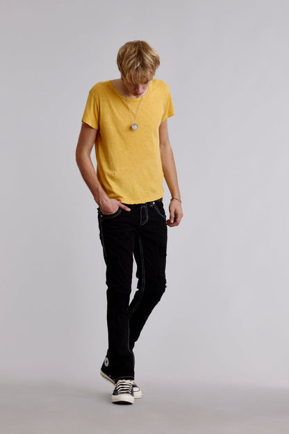Wylie Alt Straight Jeans in Black