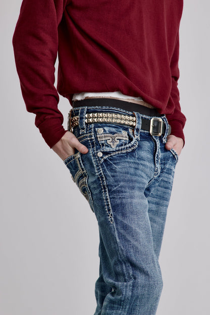 Arther Straight Jeans in Medium Blue