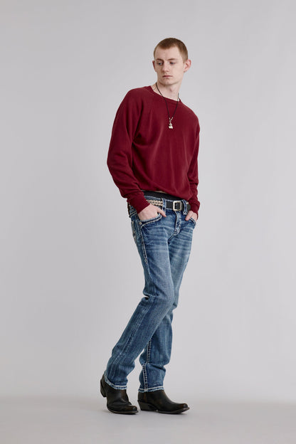 Arther Straight Jeans in Medium Blue