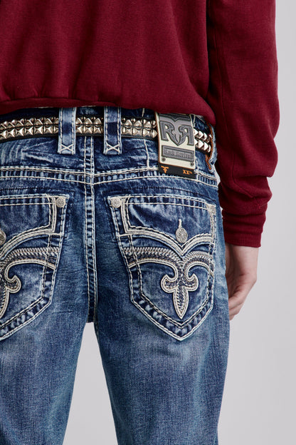 Arther Straight Jeans in Medium Blue