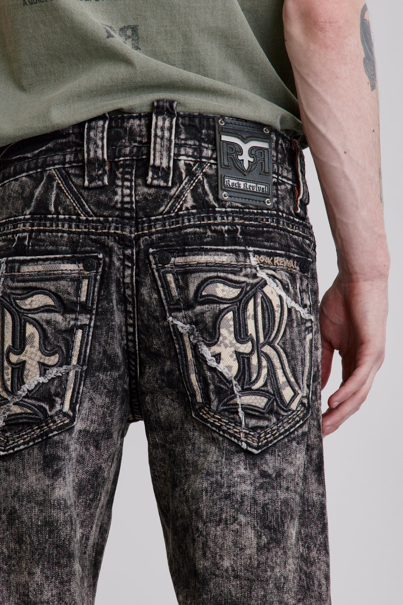 Baird Denim Shorts in Faded Black