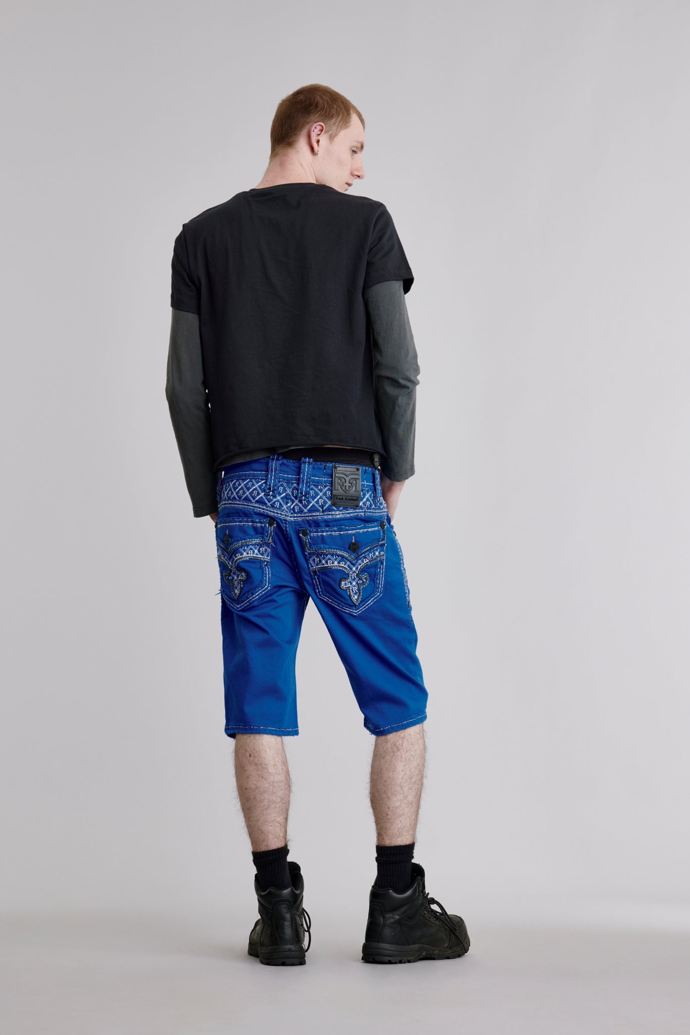 Brayen Denim Shorts in Royal Blue