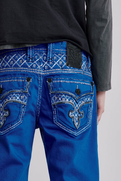Brayen Denim Shorts in Royal Blue