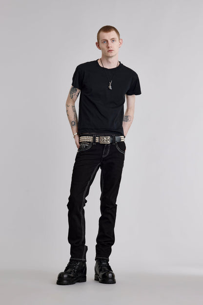 Ermias Straight Jeans In Black