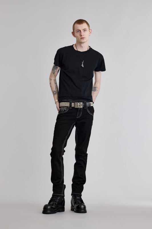 Ermias Straight Jeans In Black