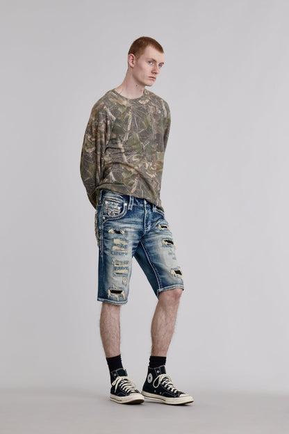 Hektor Denim Shorts in Medium Blue