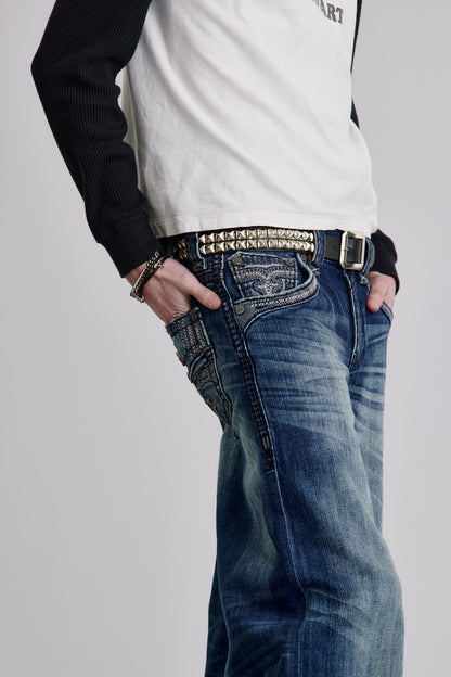 Milton Baggy 2 Jeans in Dark Blue