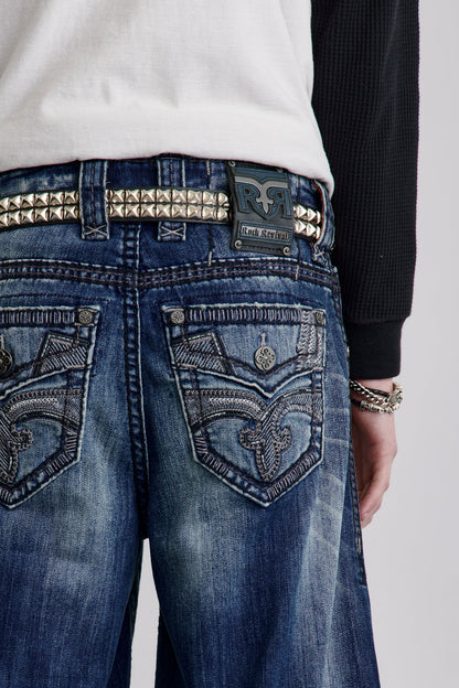 Milton Baggy 2 Jeans in Dark Blue