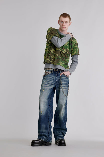 Milton Baggy 2 Studded Jeans