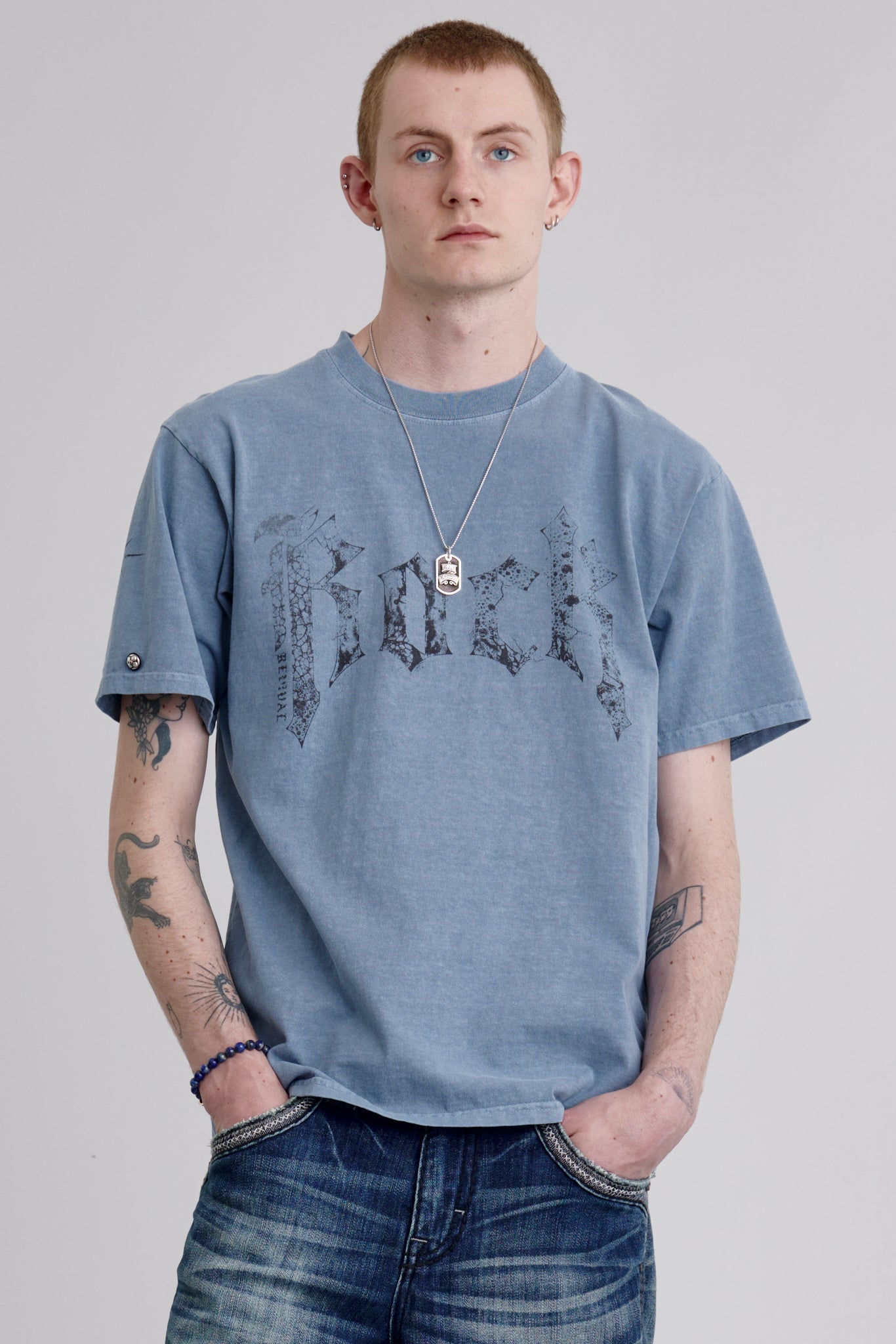 Rock Tee in Blue