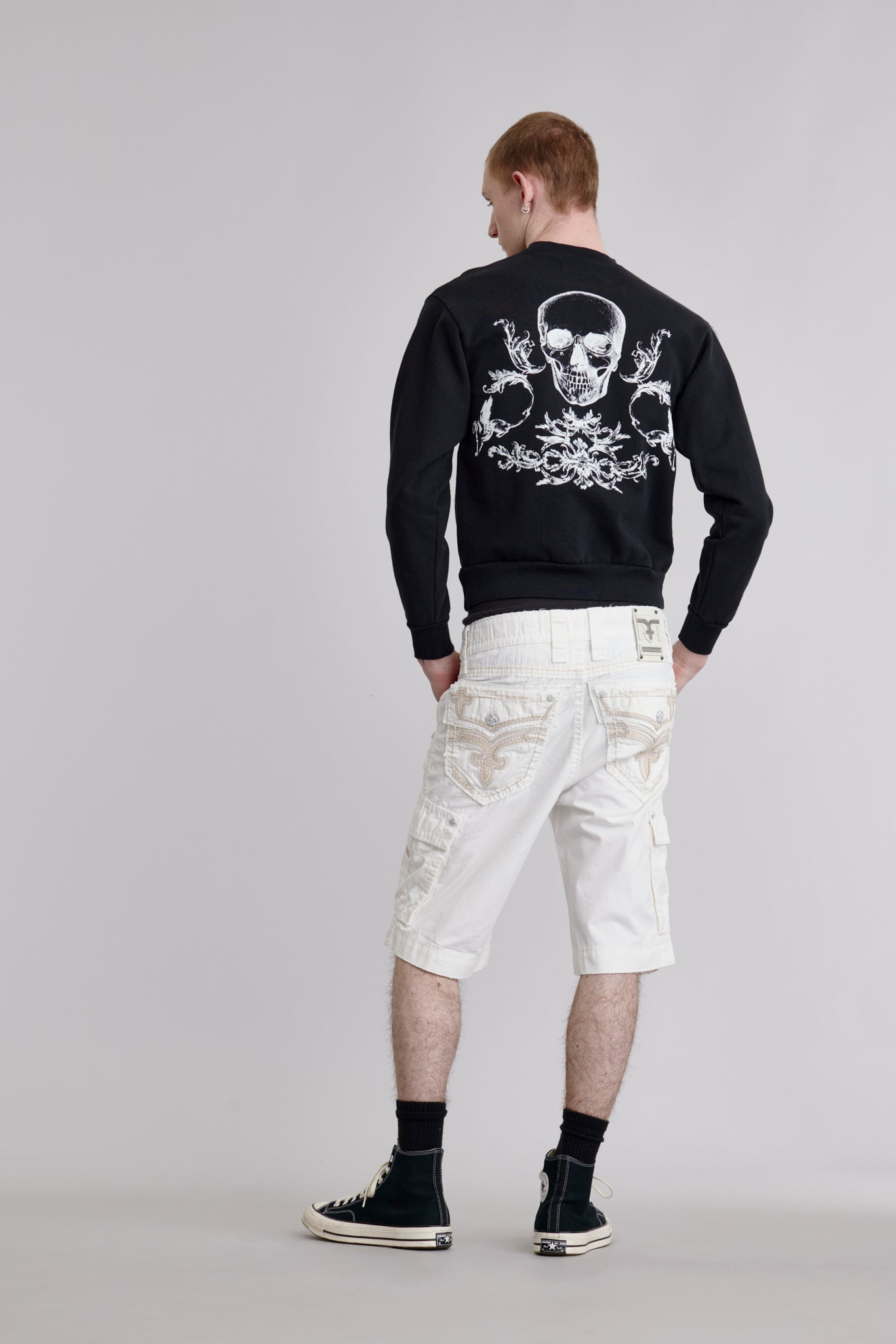 White Cargo Shorts