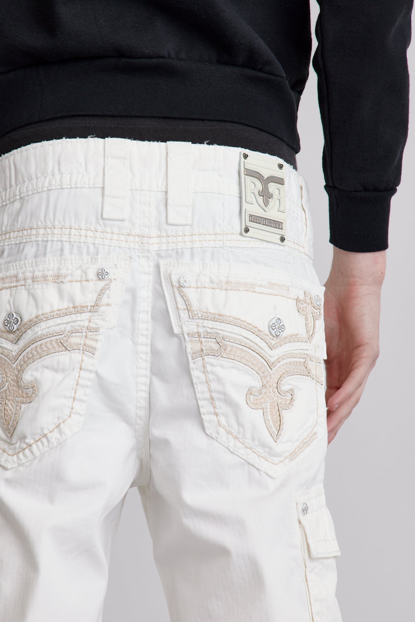 White Cargo Shorts