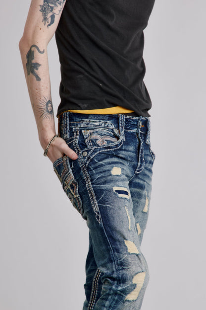 Richie Alt Straight Jeans in Blue