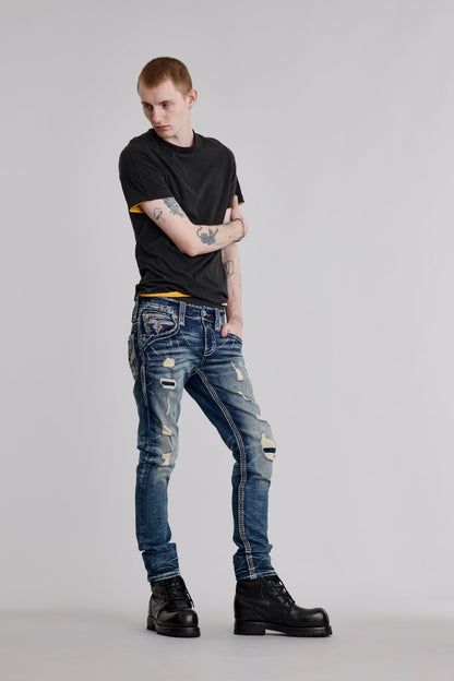 Richie Alt Straight Jeans in Blue