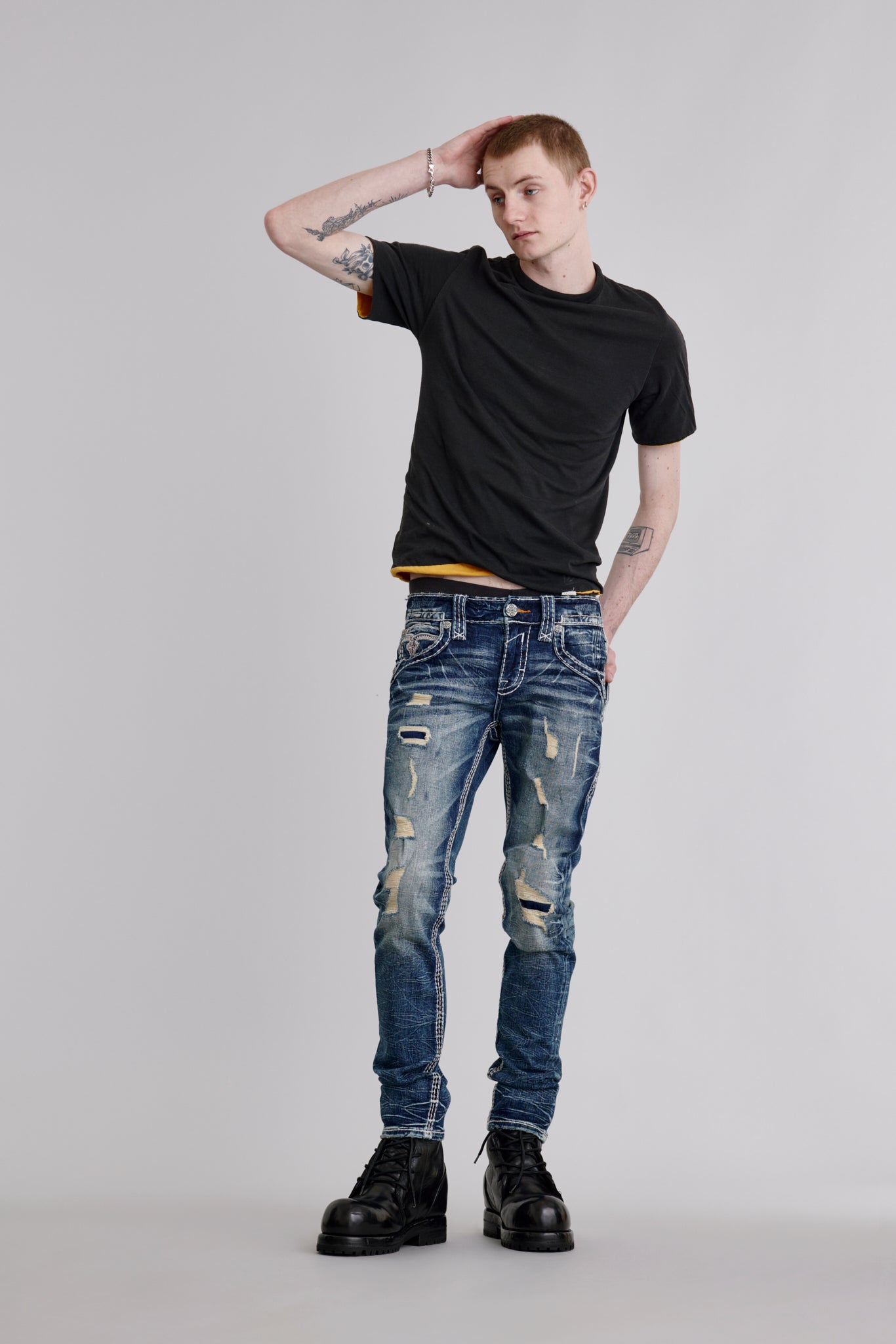 Richie Alt Straight Jeans in Blue