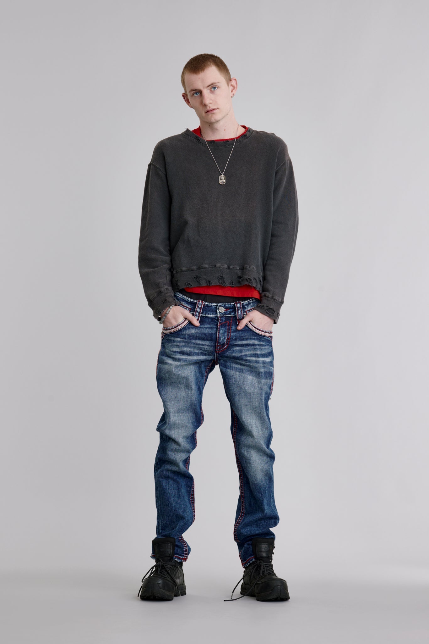 Richie Straight Jeans in Medium Wash