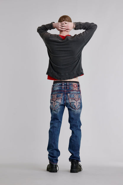 Richie Straight Jeans in Medium Wash