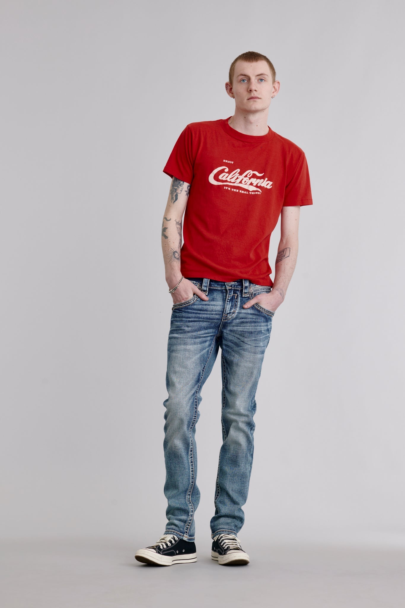 Ruben Straight Jeans in Medium Blue