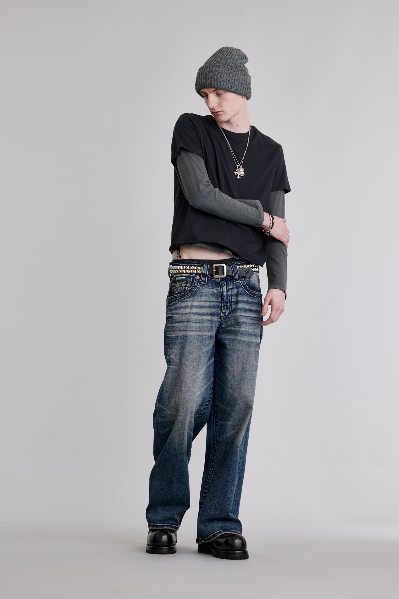 Steven Baggy 3 Jeans in Dark Blue