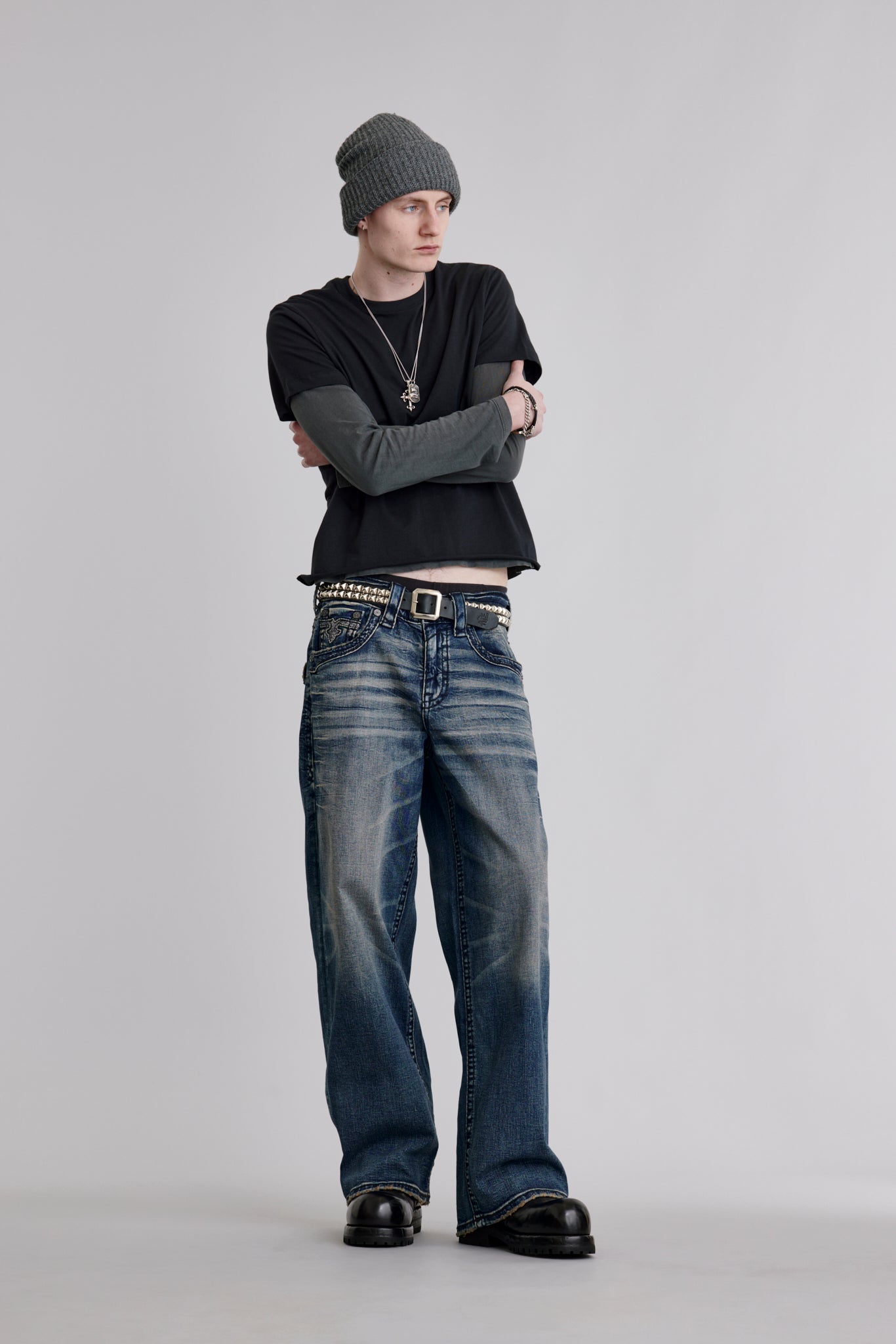 Steven Baggy 3 Jeans in Dark Blue