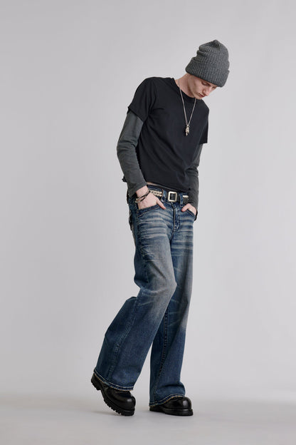 Steven Baggy 3 Jeans in Dark Blue