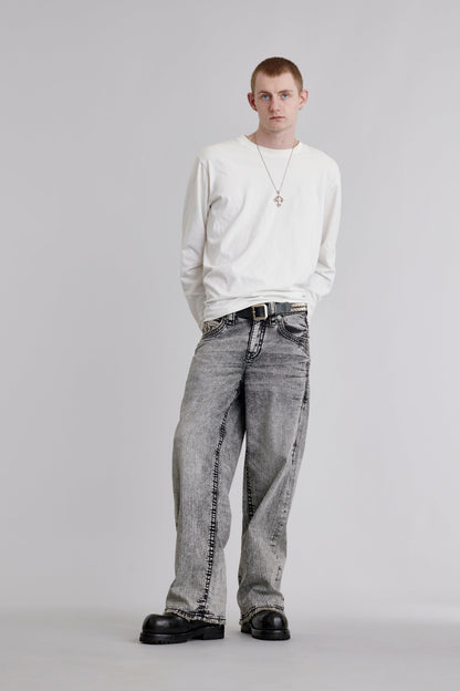 Thorne Baggy 3 Jeans in Gray
