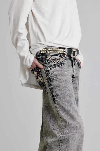 Thorne Baggy 3 Jeans in Gray