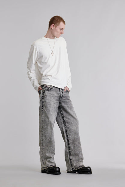 Thorne Baggy 3 Jeans in Gray
