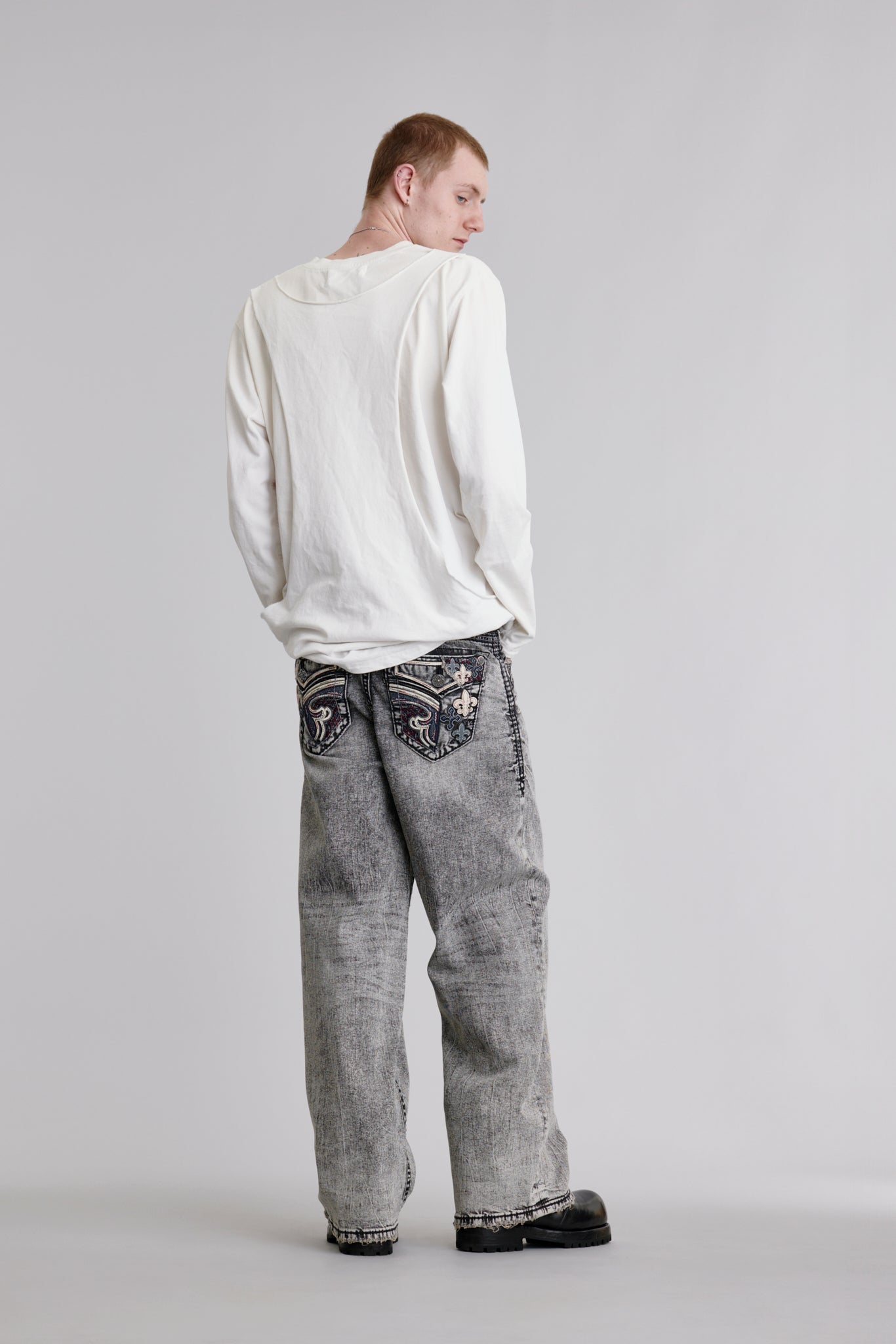 Thorne Baggy 3 Jeans in Gray