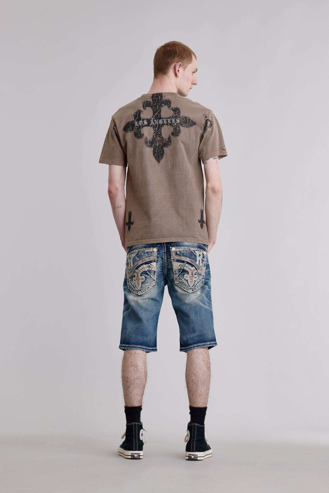 Tyrone Denim Shorts in Medium Blue