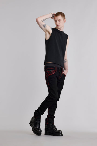 Zinfandel Alt Straight Jeans in Black