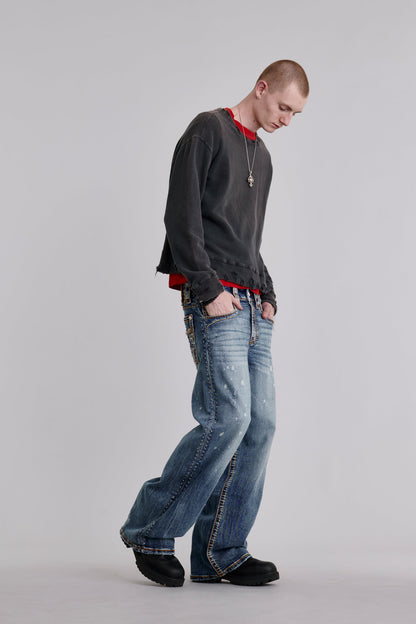 Adan Baggy 3 Jeans in Medium Wash