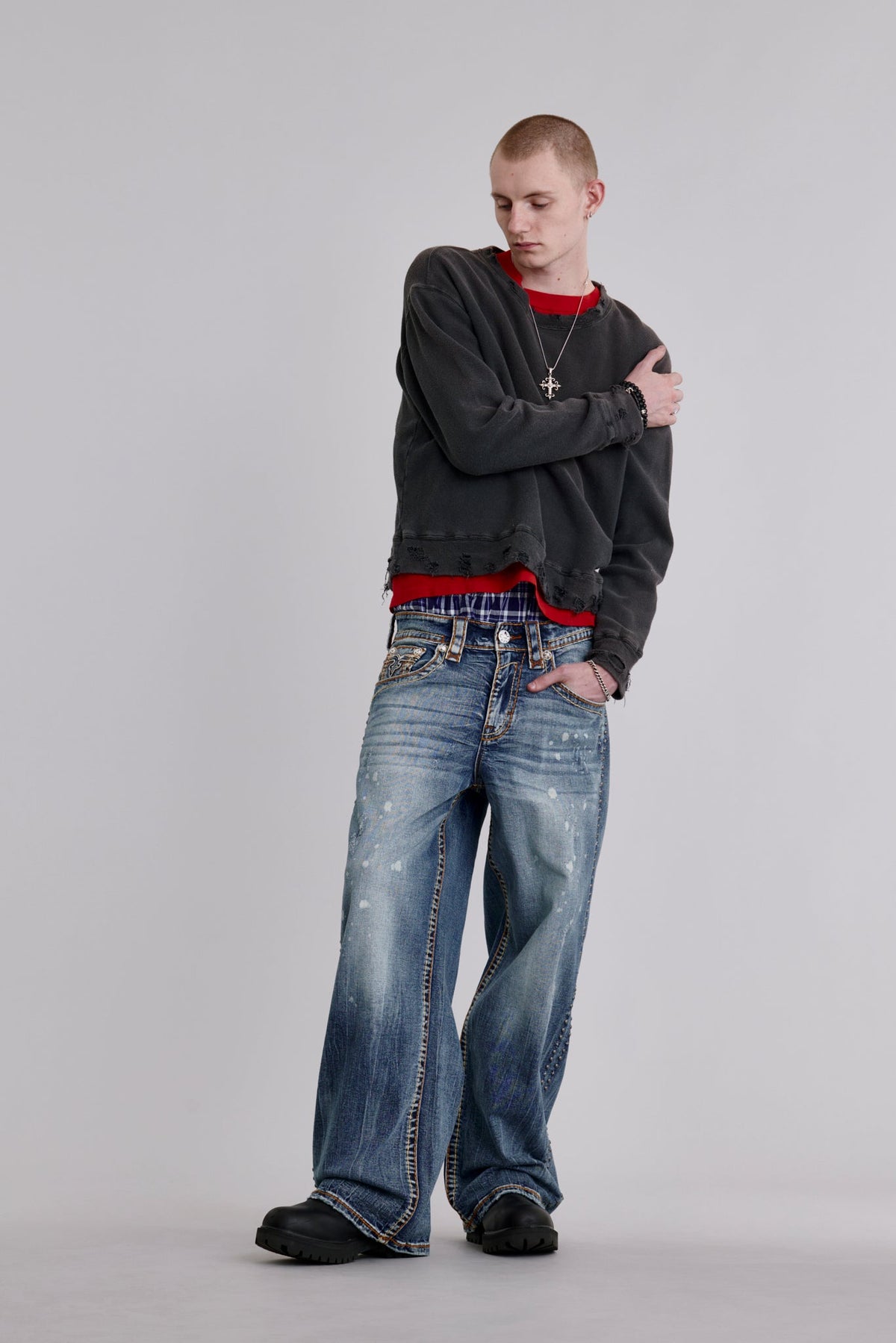 Adan Baggy 3 Jeans in Medium Wash