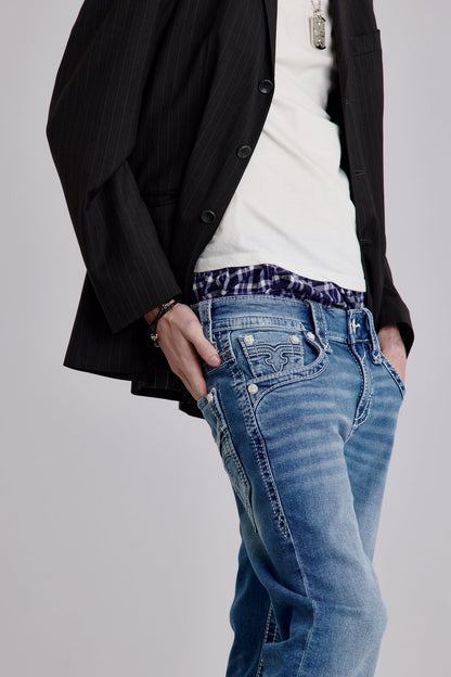 Arther Relaxed Straight Jeans in Indigo