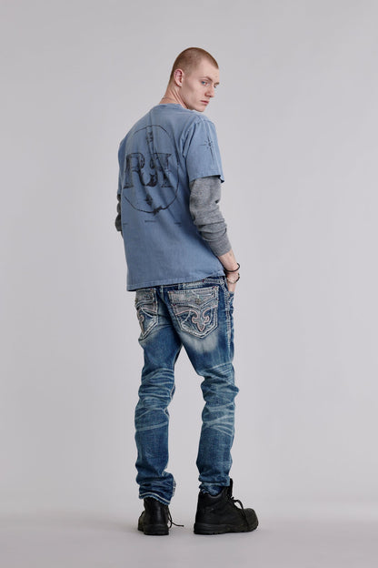 Brayen Straight Jeans in Medium Wash