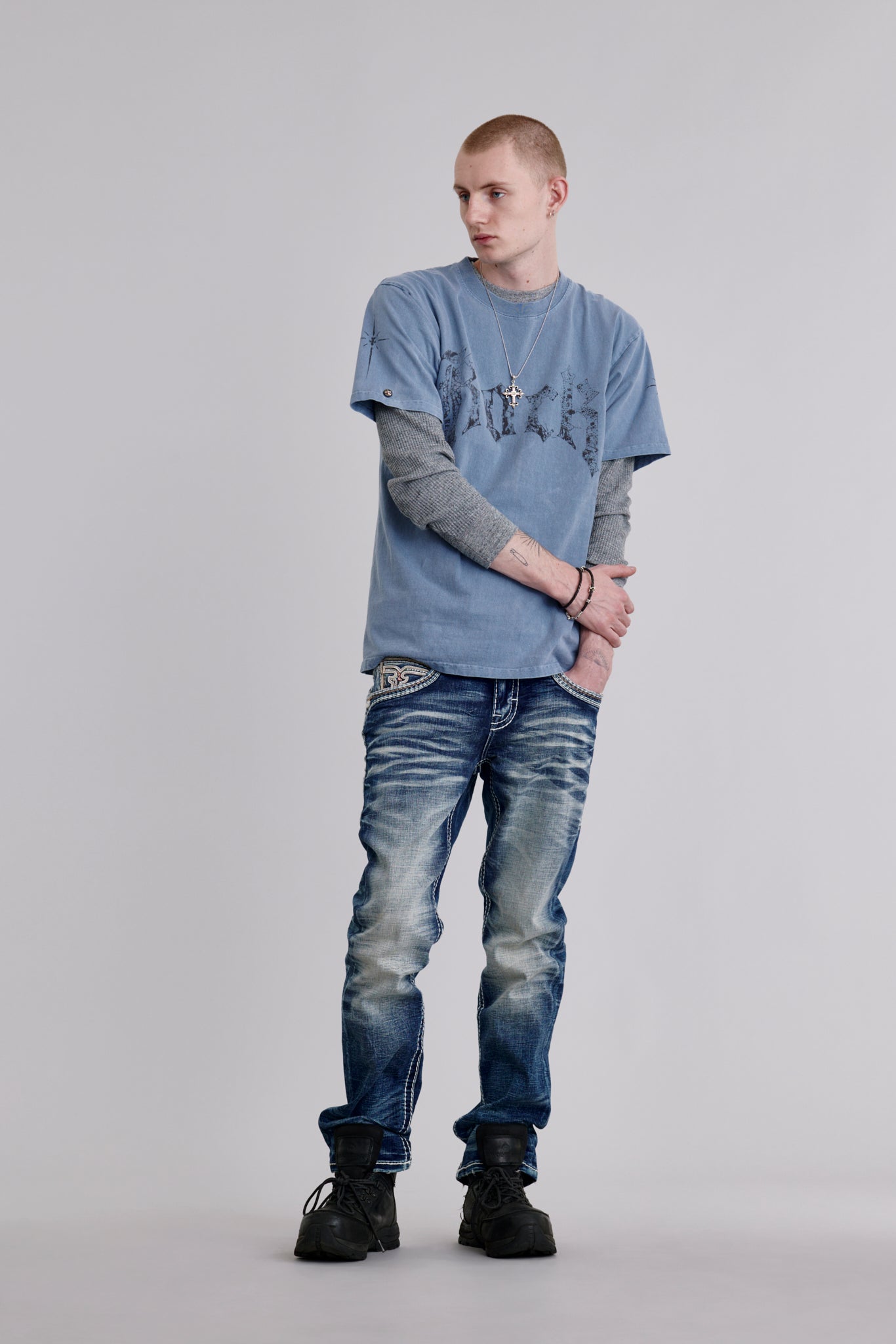 Ermias Straight Jeans in Blue