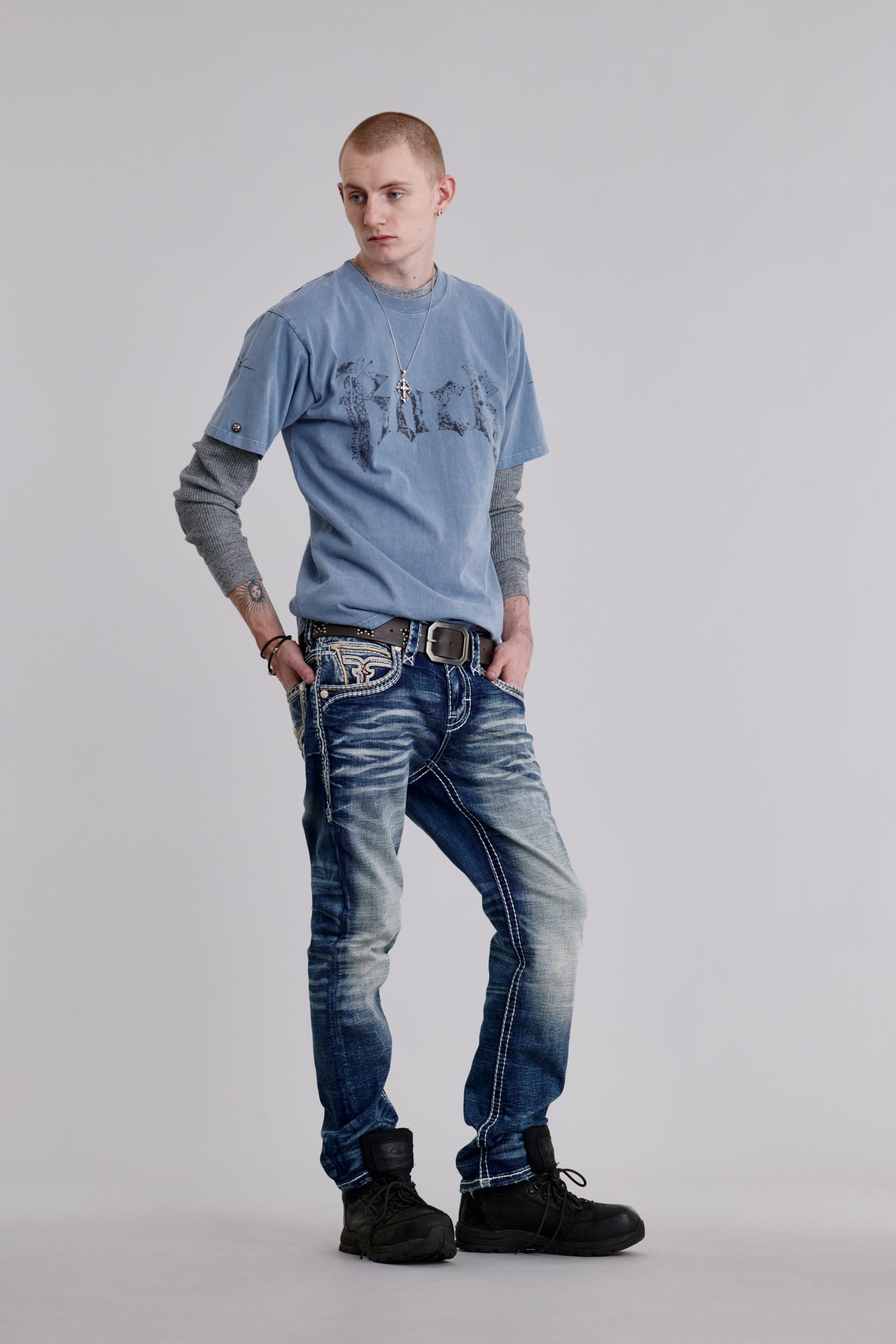 Ermias Straight Jeans in Blue