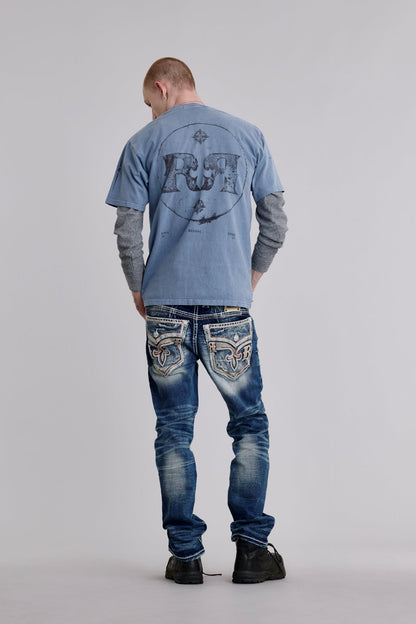 Ermias Straight Jeans in Blue