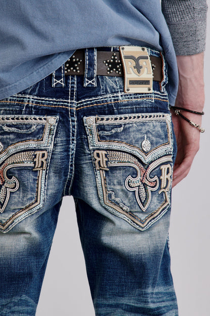 Ermias Straight Jeans in Blue