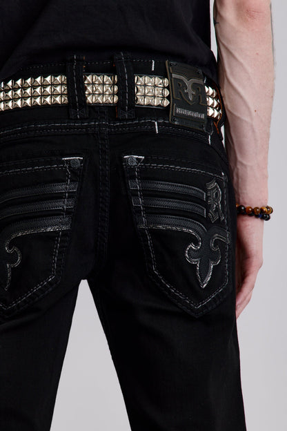 Justinn Straight Jeans in Black