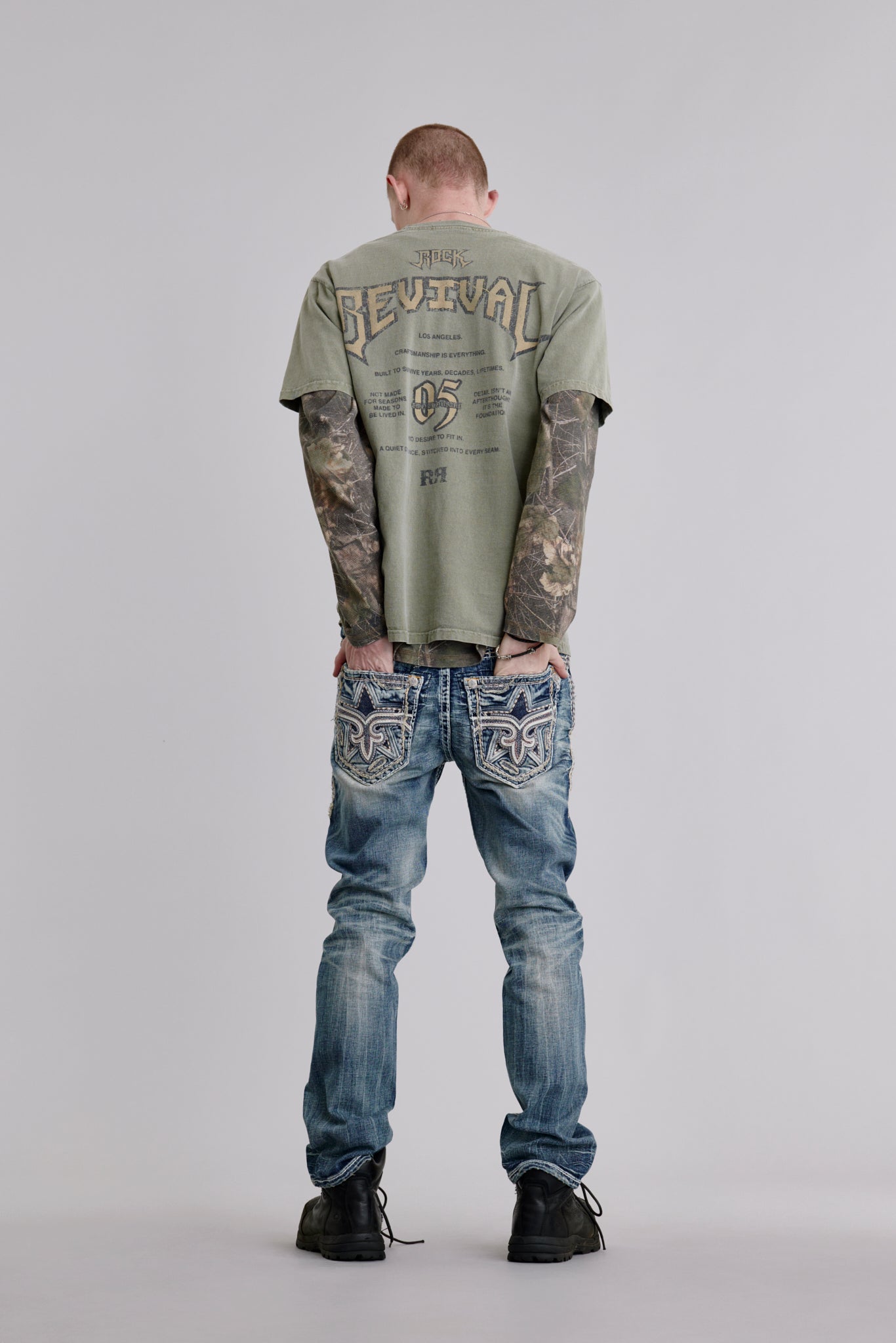 Louis Straight Jeans in Medium Blue