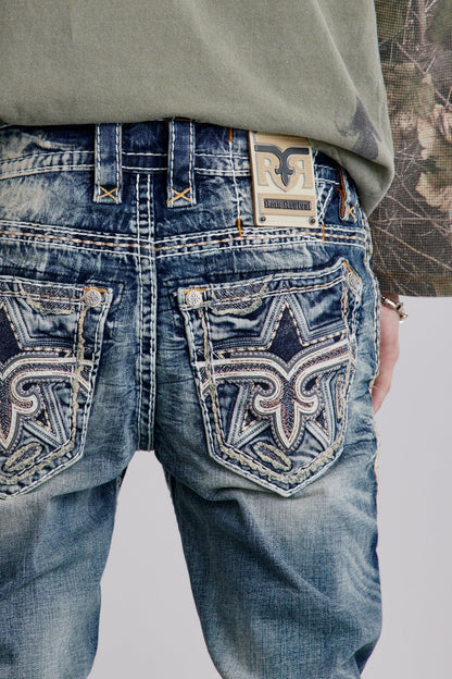 Louis Straight Jeans in Medium Blue