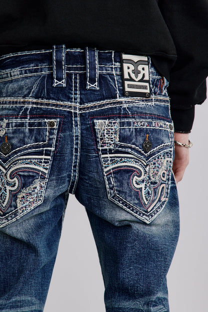 Mckay Straight Jeans in Medium Blue