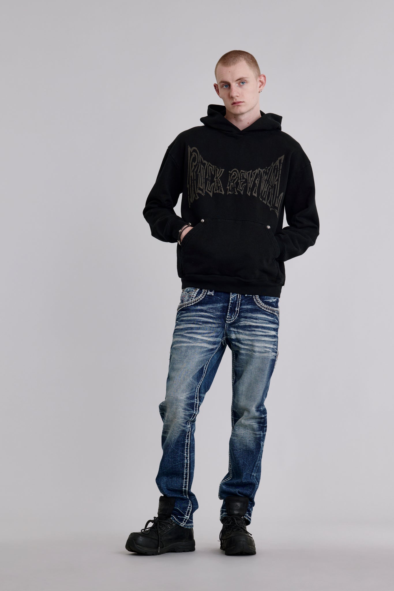 Soundwave Hoodie in Black/Gray