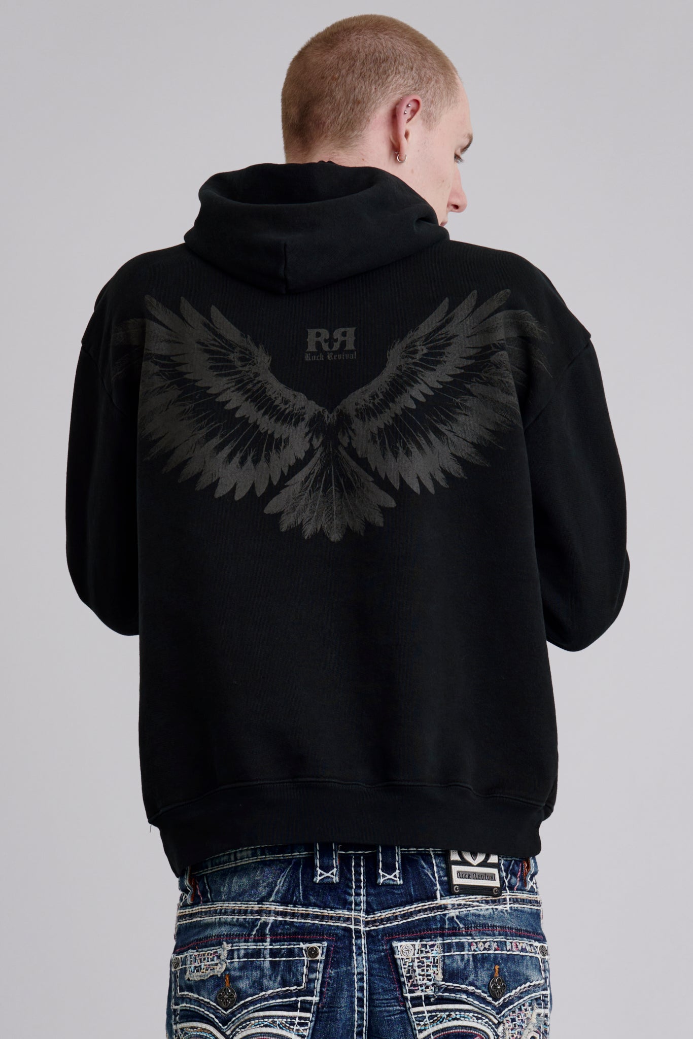 Soundwave Hoodie in Black/Gray