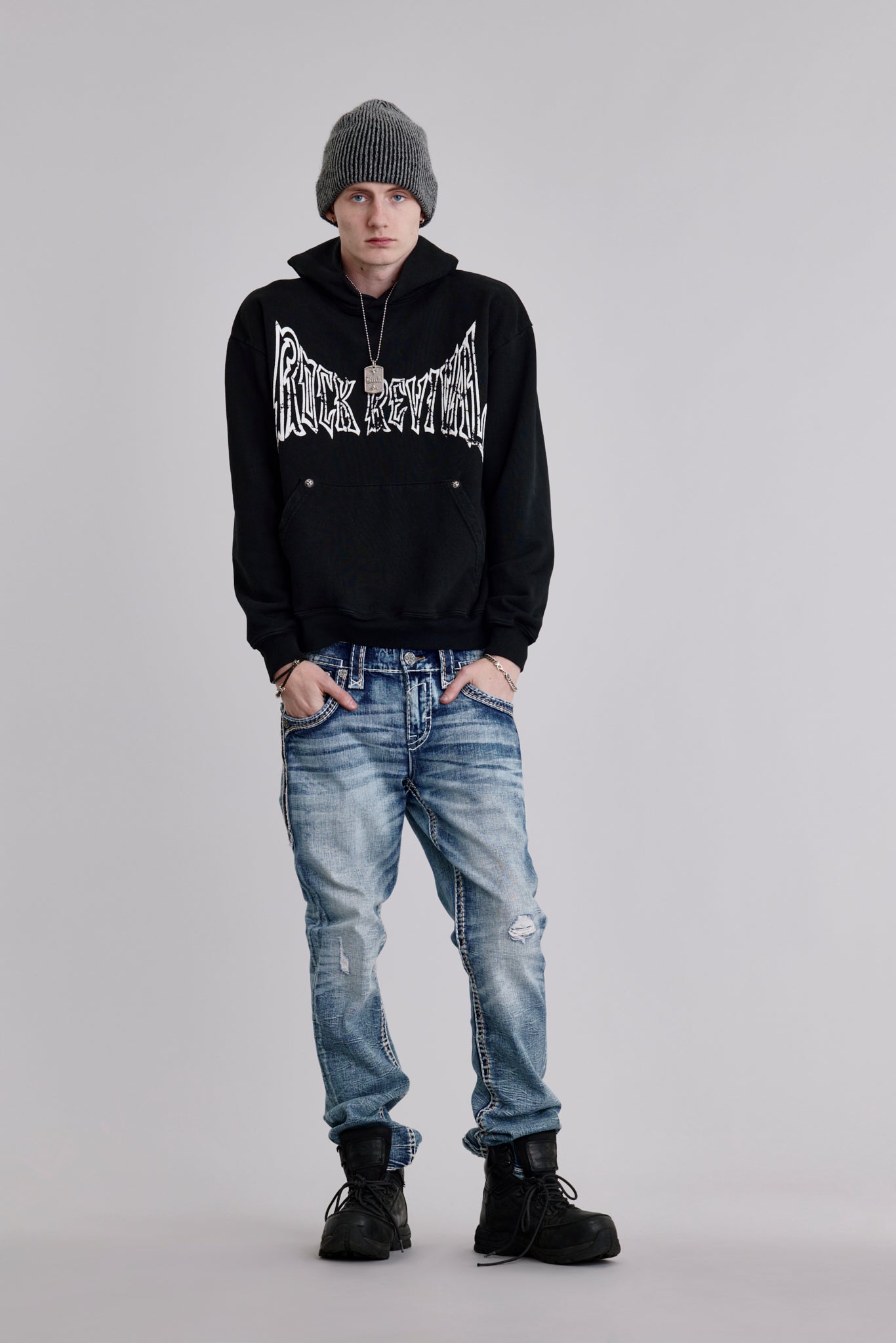 Soundwave Hoodie in Black/White