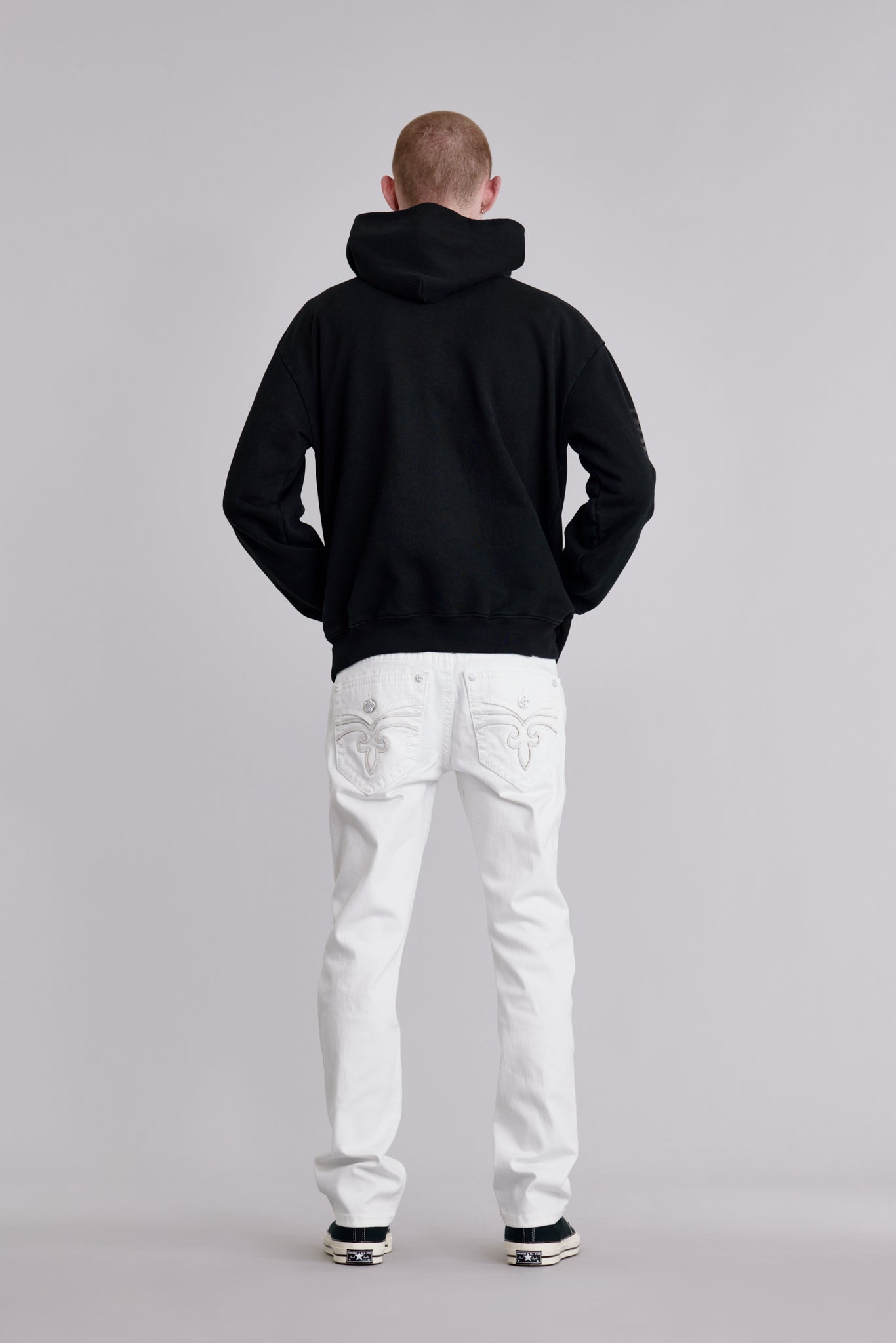 Quiet Riot Crest Hoodie in Black-Pink