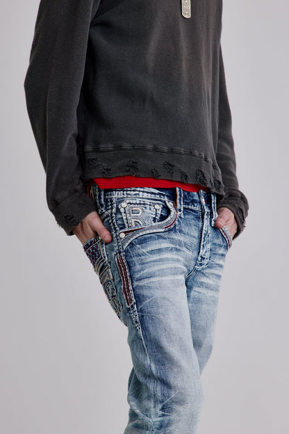 Skye Bootcut Jeans in Light Blue