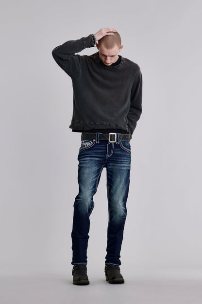 Zinfandel Straight Jeans in Dark Blue