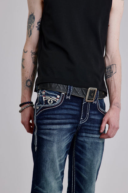 Zinfandel Straight Jeans in Dark Blue